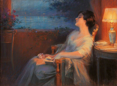 海边的夏夜。作者：Delphin Enjolras ​