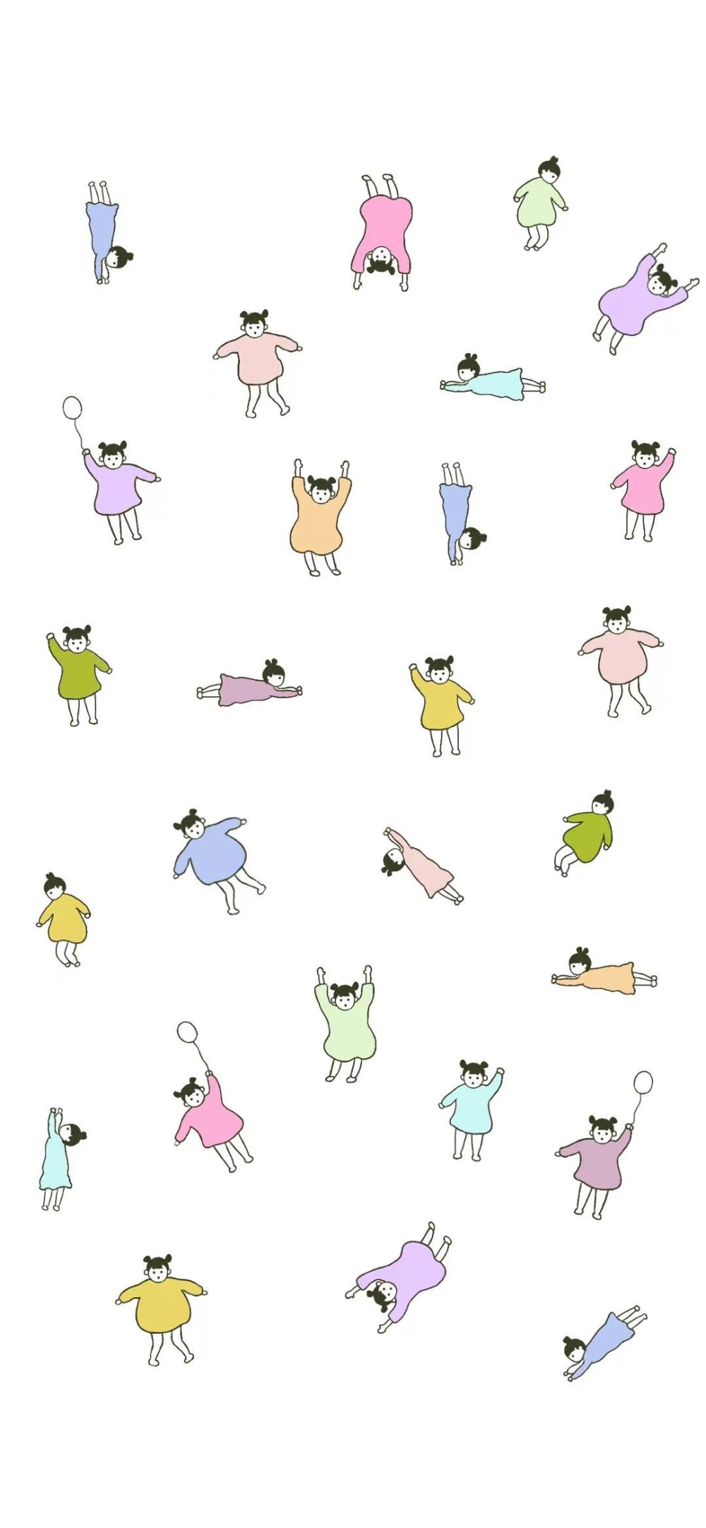 可爱搞怪的女生原创图画