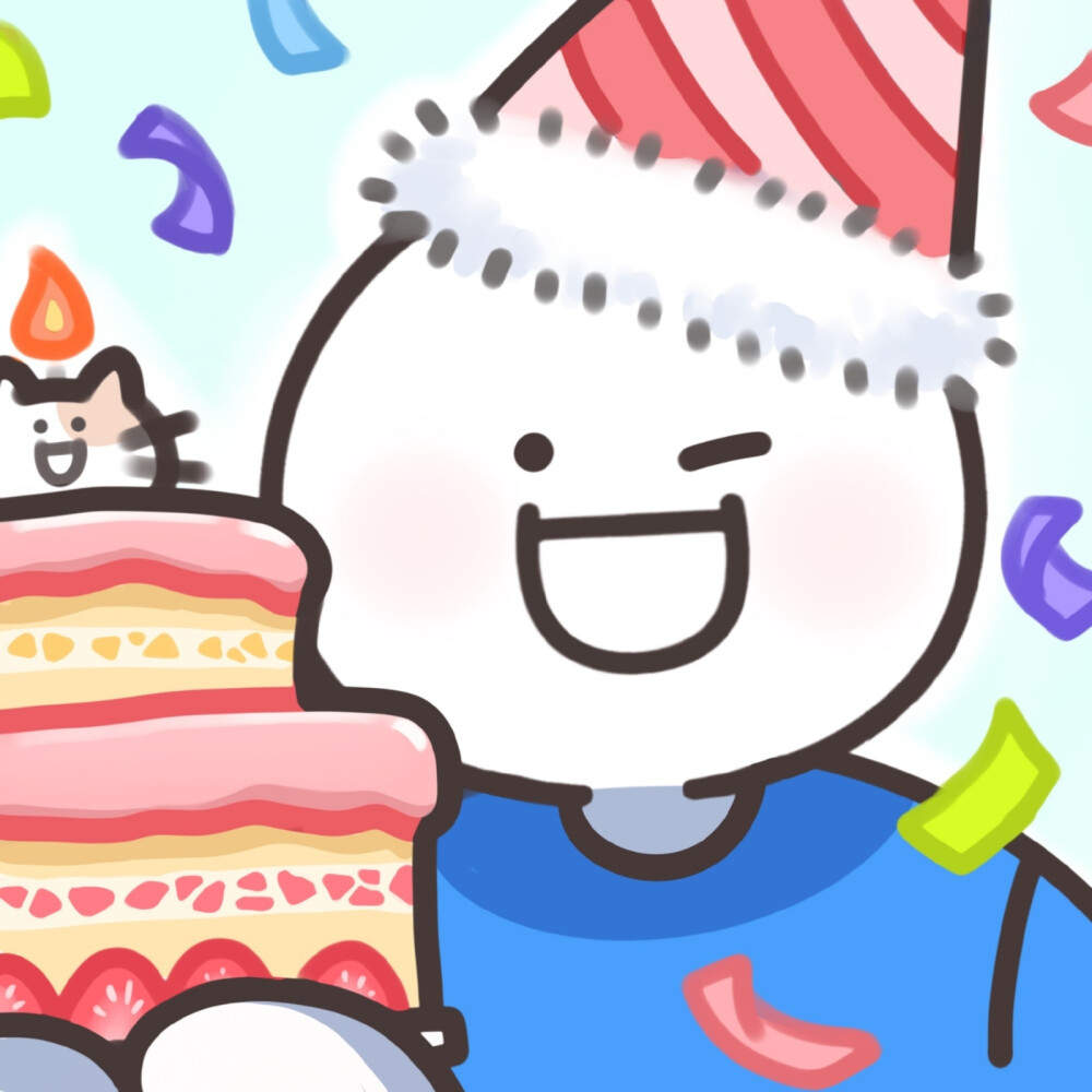 小蓝的生日头像