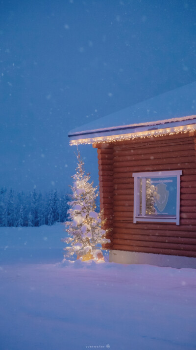 Merry white Xmas
［Finland. 极夜中度过的白色圣诞］
© overwater