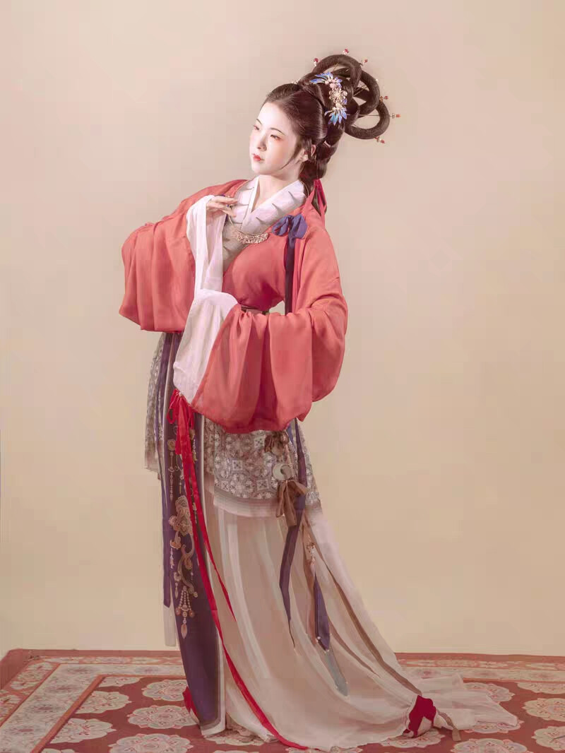 当风阁仿古画仕女服