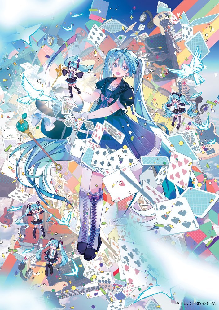 初音ミク Happy 16th Birthday -Dear Creators-』初音ミク16周年倒计时图更新，Art by REM、Lat、とりたく、雪乃たまご、鈴ノ助、森倉円、モゲラッタ、おむたつ、賀茂川、CHRIS、左、たま、TNSK、さいね、Rella