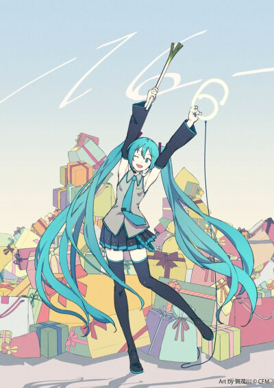 初音ミク Happy 16th Birthday -Dear Creators-』初音ミク16周年倒计时图更新，Art by REM、Lat、とりたく、雪乃たまご、鈴ノ助、森倉円、モゲラッタ、おむたつ、賀茂川、CHRIS、左、たま、TNSK、さいね、Rella