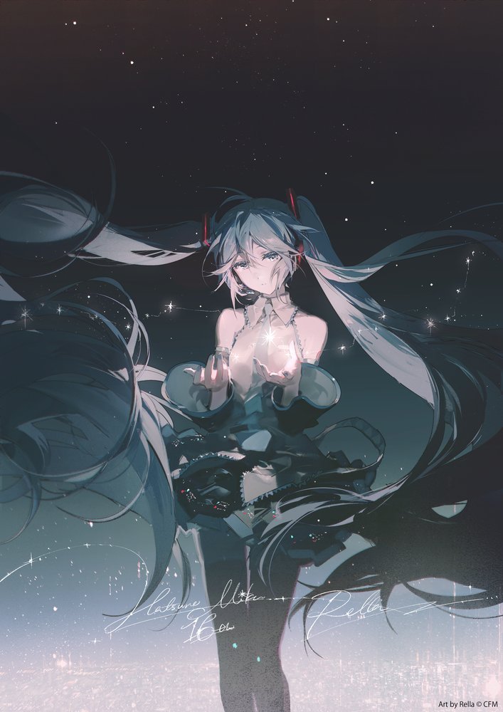 初音ミク Happy 16th Birthday -Dear Creators-』初音ミク16周年倒计时图更新，Art by REM、Lat、とりたく、雪乃たまご、鈴ノ助、森倉円、モゲラッタ、おむたつ、賀茂川、CHRIS、左、たま、TNSK、さいね、Rella
