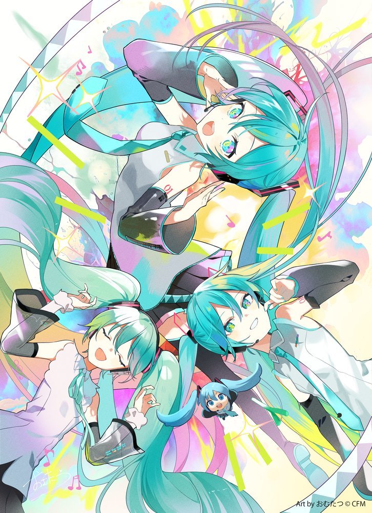 初音ミク Happy 16th Birthday -Dear Creators-』初音ミク16周年倒计时图更新，Art by REM、Lat、とりたく、雪乃たまご、鈴ノ助、森倉円、モゲラッタ、おむたつ、賀茂川、CHRIS、左、たま、TNSK、さいね、Rella