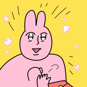 粉红兔子头像