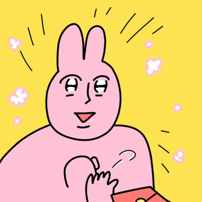 粉红兔子头像