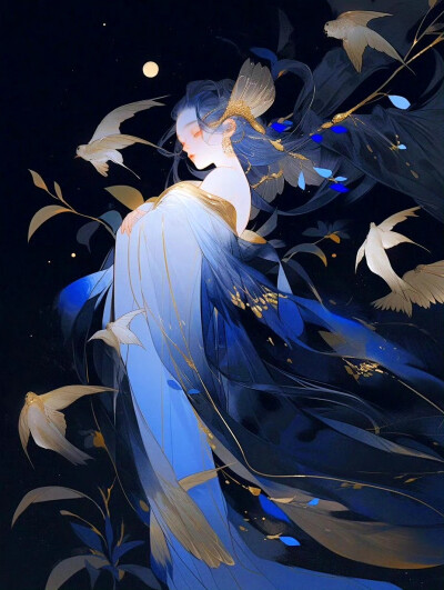 克莱因蓝的夏夜｜暗夜化蝶 ​