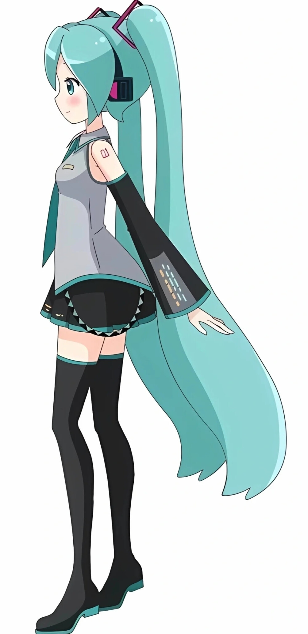 绿牡丹花精灵王初音未来