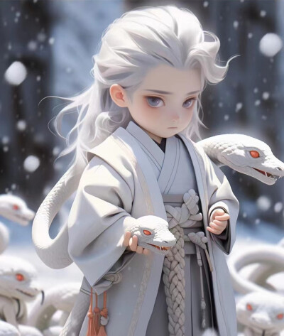 可爱动漫头像-相柳 原作者mepro