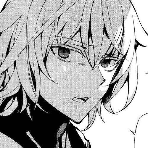 终结的炽天使##米迦#
黑白漫画风男生头像