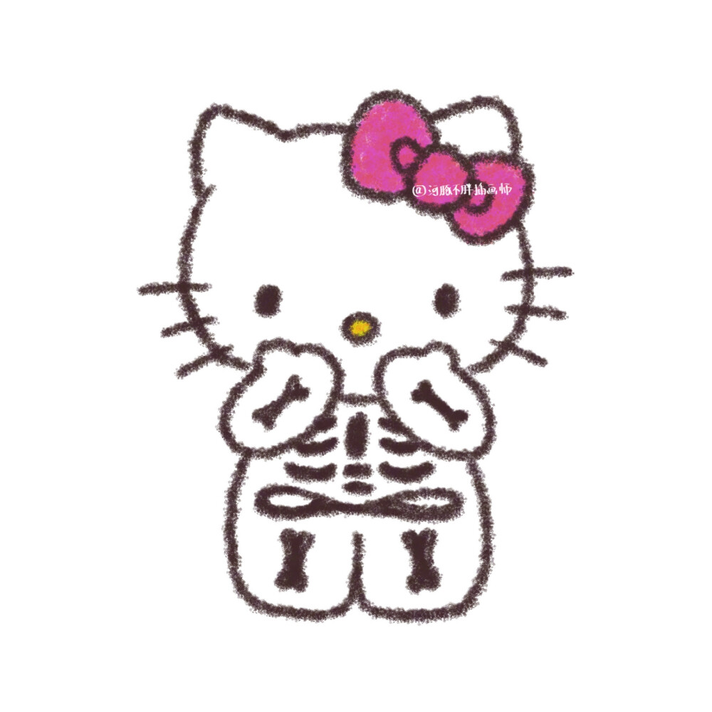 Hello Kitty风格手绘头像
cr 河豚不胖插画师