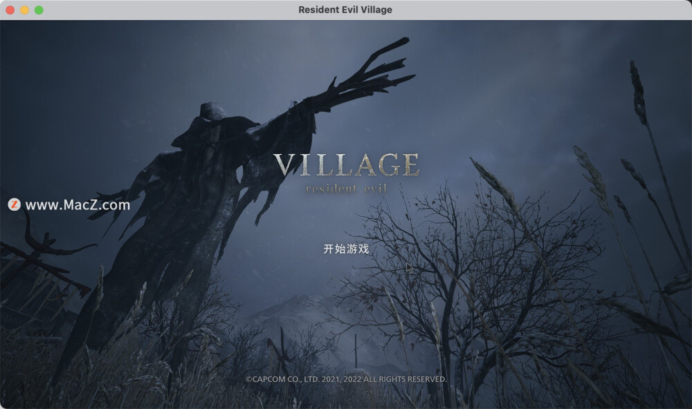《Resident Evil Village》是一款由CAPCOM开发的生存恐怖游戏，是《Resident Evil》系列的第八部正统作品，于2021年5月7日发行。在游戏中，玩家扮演的主角伊森·威特来到一个与主人公家乡相似的新地点，不幸陷入了一个不可思议的噩梦之中。他必须在一个名为“村庄”的地方生存，同时追查他的妻子米娅和女儿罗斯·玛丽·威恩的下落，与各种敌对势力对抗以及揭开整个故事的谜团。
游戏下载地址：https://www.macz.com/mac/8865.html?id=MTA4Mjk5OSZfJjI3LjE4Ny4yMjQuODc%3D