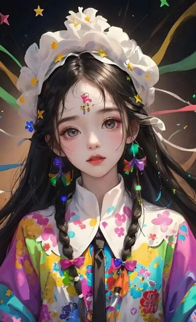 彩虹少女系列AI美图，唯美