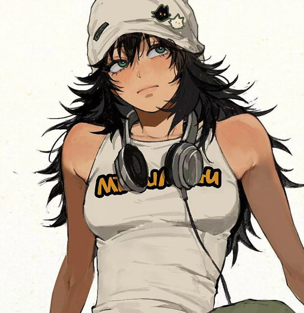 女生插画头像