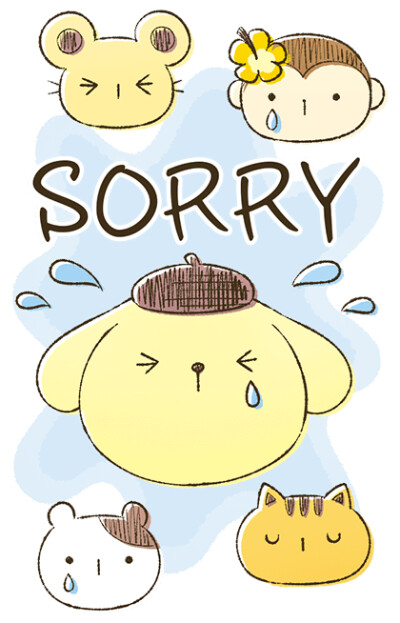 LINE：Pompompurin Big Stickers ​​​