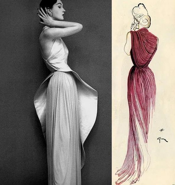 著名摄影师Richard Avedon为Madame Gres拍摄的模特图，摄于1951年