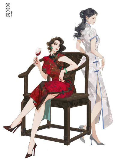 旗袍女子
