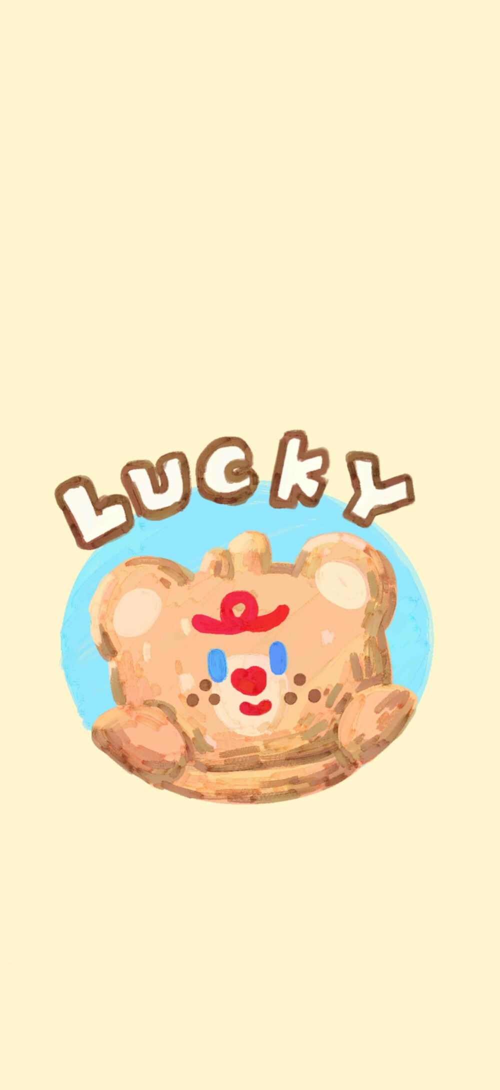 壁纸套图║Lucky油画，简单明了，可可爱爱
图源小红薯：我叫熊一
