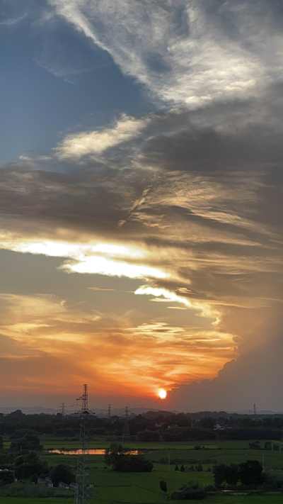 黄昏背景 日落壁纸 夕阳 手机壁纸