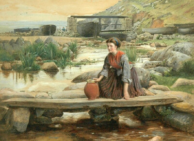 英国艺术家 乔治·古德温（George Goodwin Kilburne）绘画作品欣赏。
