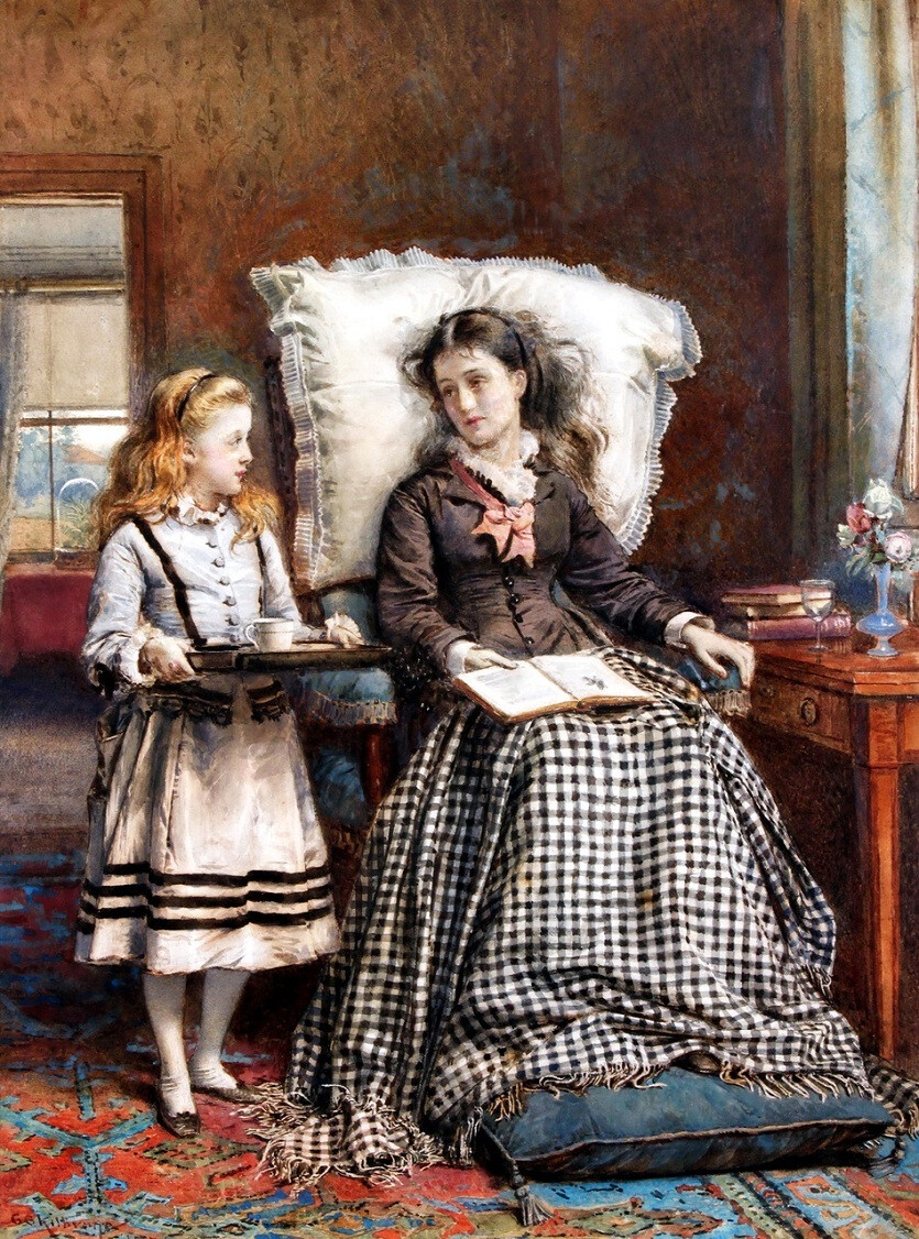 英国艺术家 乔治·古德温（George Goodwin Kilburne）绘画作品欣赏。
