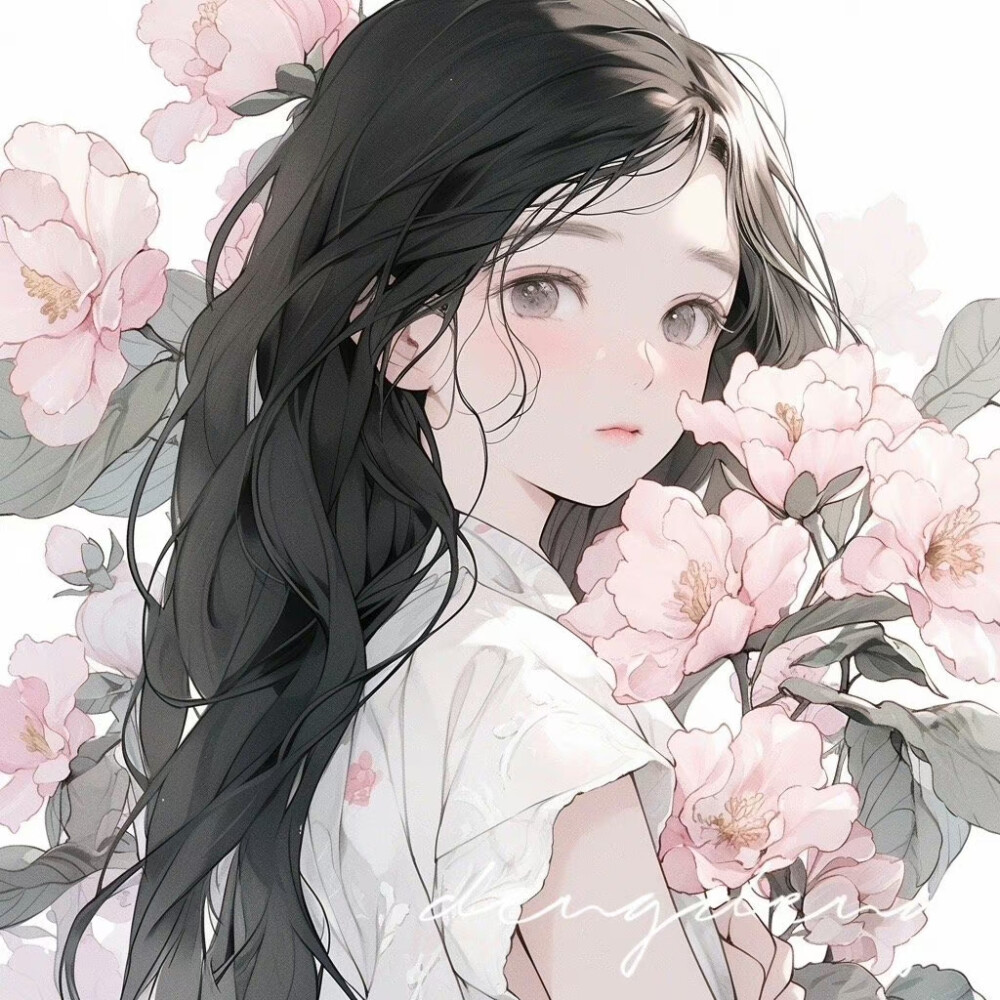 捧花少女