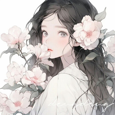 捧花少女