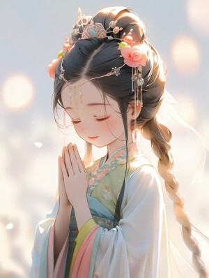 可爱的古风佛系女头像 ​
