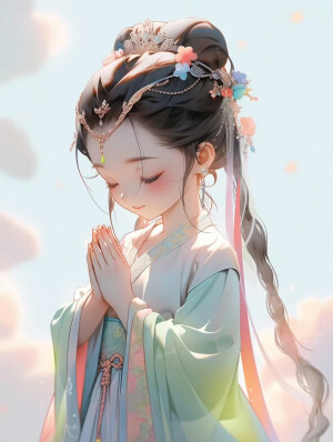 可爱的古风佛系女头像 ​