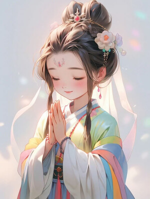 可爱的古风佛系女头像 ​