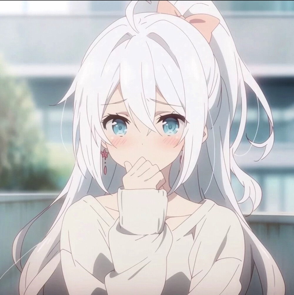 可爱白毛#动漫女头