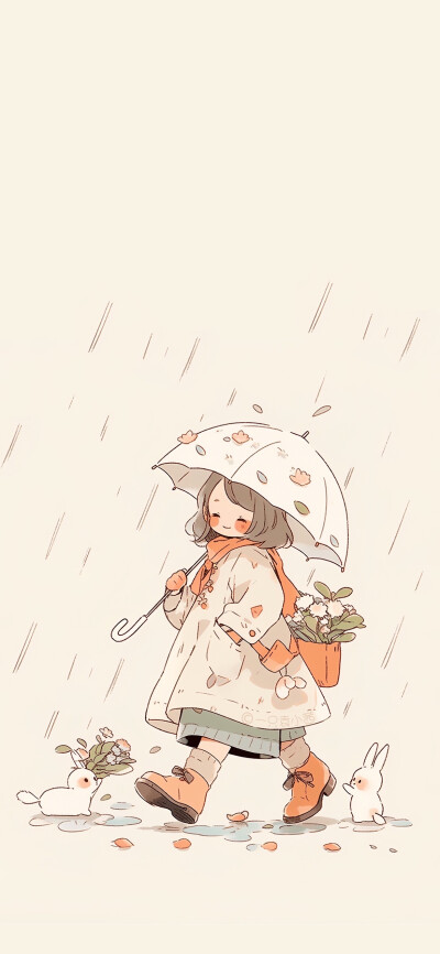 雨中漫步