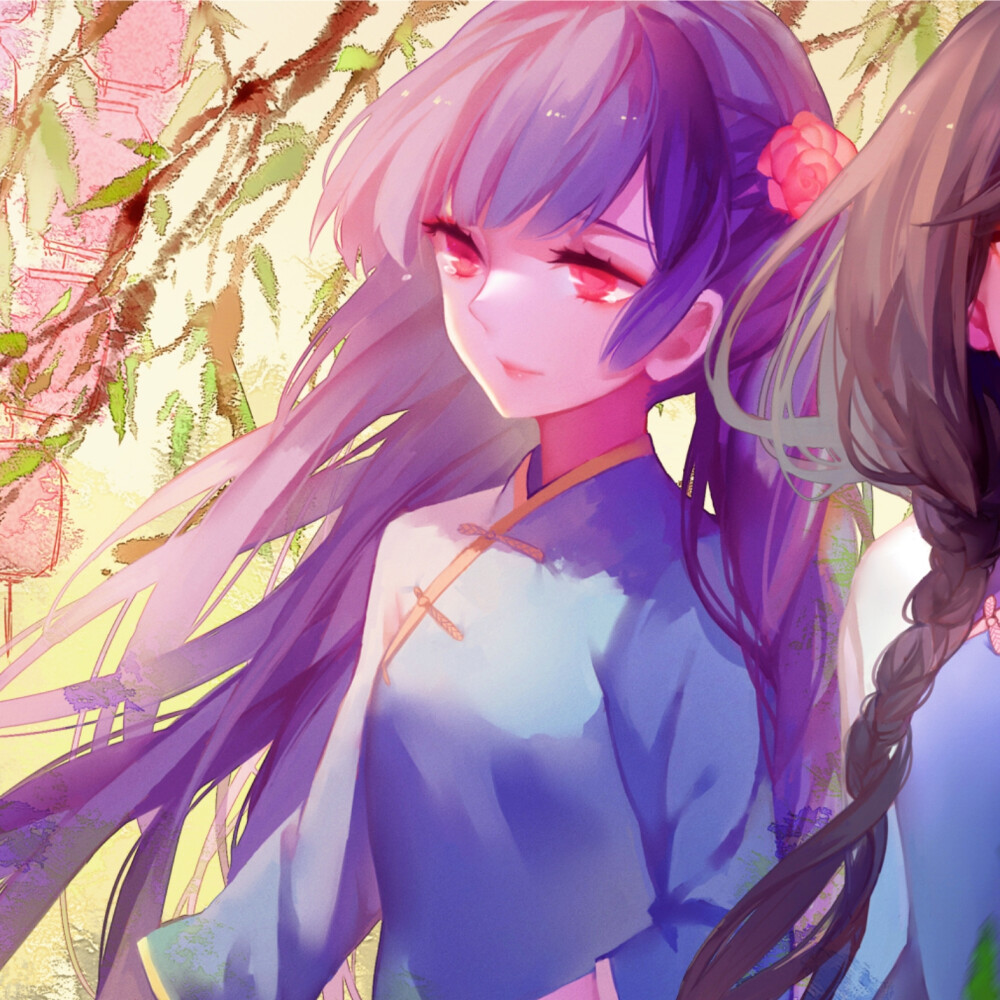 动漫情头百合头像闺蜜头像