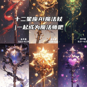 十二星座专属魔杖图片