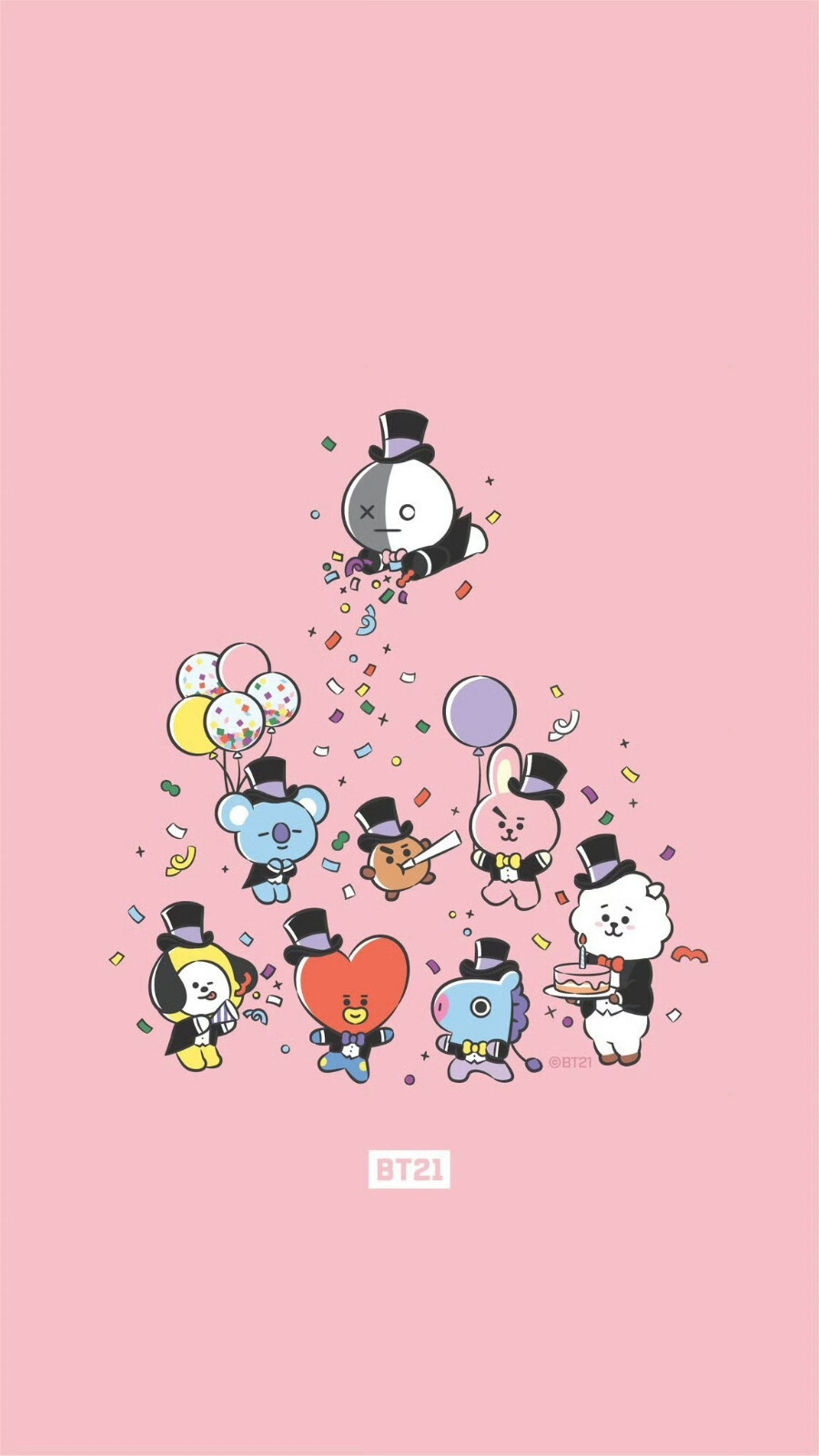 ✐.line friends-bt21•壁纸