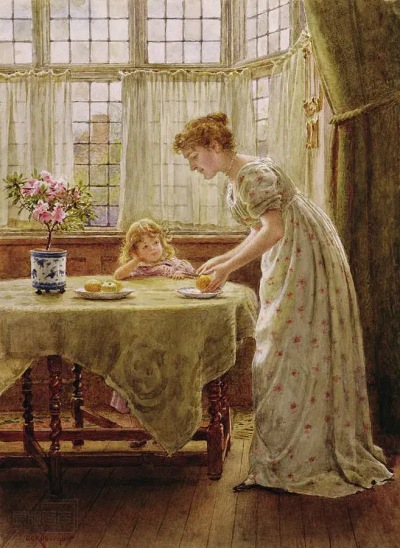 英国艺术家 乔治·古德温（George Goodwin Kilburne）绘画作品欣赏。
