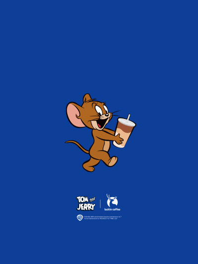 瑞幸&猫和老鼠联名 聊天背景 手机壁纸