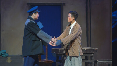 鸡西艺术发展中心演出现代京剧《红灯记》 红灯、交通员、李玉和、李铁梅