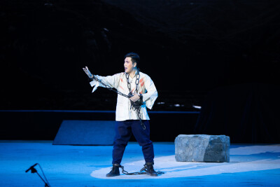 鸡西艺术发展中心演出现代京剧《红灯记》李玉和、李铁梅