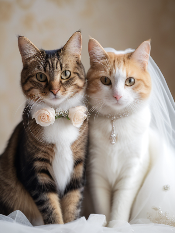 猫咪结婚啦