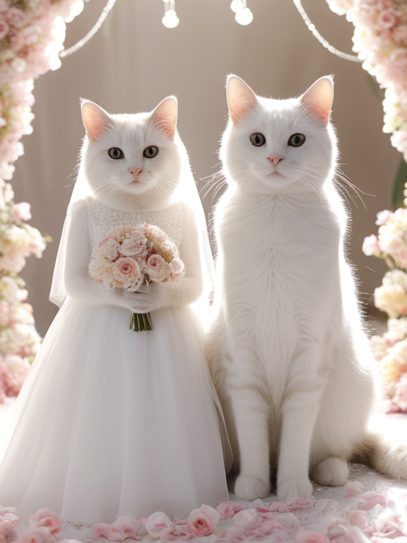猫咪结婚啦