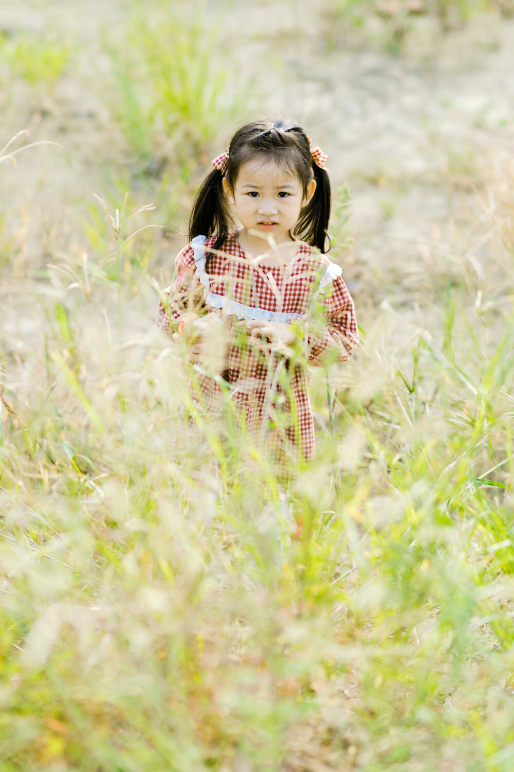 又是收获满满的一天
摄影：洪小漩
出镜：田田和菲比
又是收获满满的一天。
那天相见，田田总是重复这句话。在挑选心爱的奥特曼卡片时说，在午饭品尝店家赠送的儿童套餐时说，在回家途中和菲比一起拆礼物时说。
过完五周岁不久的田田，在三周岁的菲比面前，很有哥哥的模样。他带着菲比玩土，追逐嬉戏，会知道等待动作慢些的妹妹。他也会认真吃饭，并且叮嘱菲比，只有好好吃饭才能跟着妈妈挑选心仪的礼物。他还会扬起脸问我，我能带妹妹回家吗，这样我就有两个妹妹了。
其实，想让菲比和田田见面，已经很久了。恍惚是喵喵出国念书前就有这番打算。而如今，喵喵回国两年了，我们才找到难得的机会让两个小朋友碰头。
然而，这个