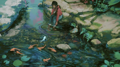 #电脑壁纸#
治愈系~动漫里场景