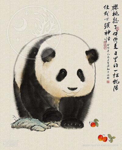  偶得一组憨态可掬的大猫插画，相信大家都认识吧 作者:春和绘 