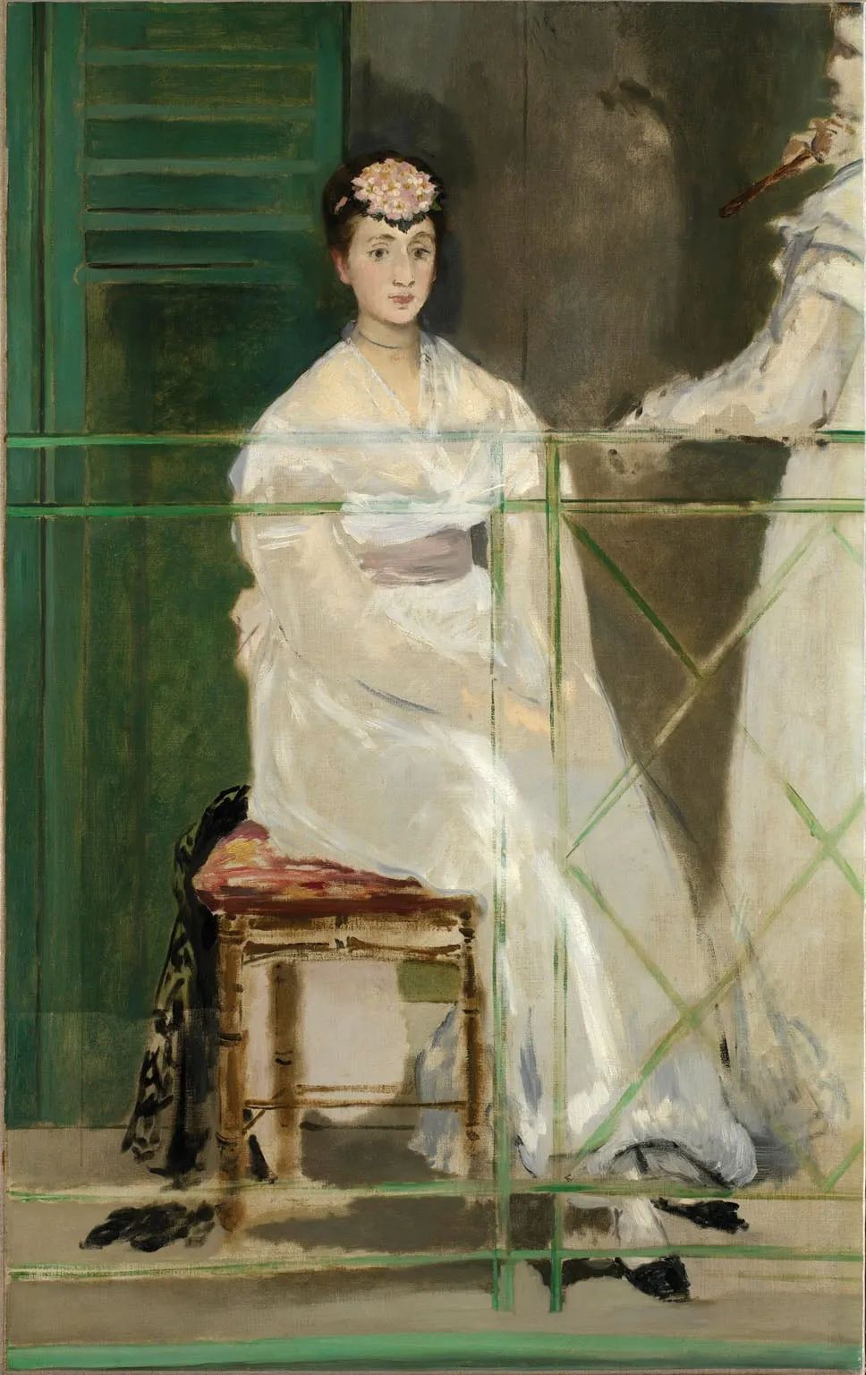 爱德华·马奈（Edouard Manet）《克劳斯小姐肖像》（Portrait Mademoiselle Claus），布面油画，111×70cm，1868年 ©Ashmolean Museum, University of Oxford