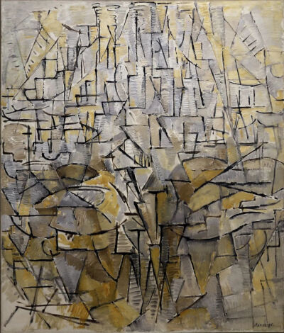 彼得·蒙德里安《tableau n. 4》，布面油画，95×80cm，1913年