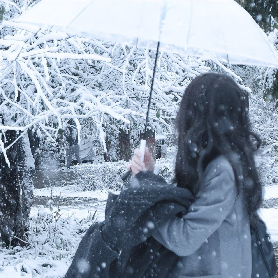 女生头像氛围感 古早感 WeChat头像冬天雪