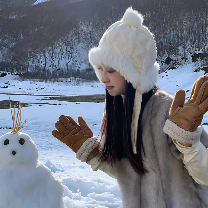 雪景女头