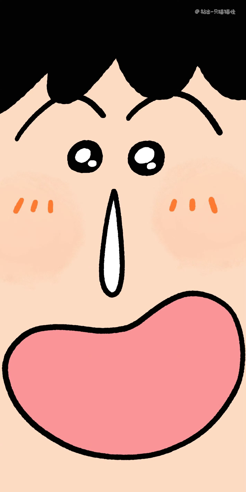 蜡笔小新阿呆怼脸壁纸